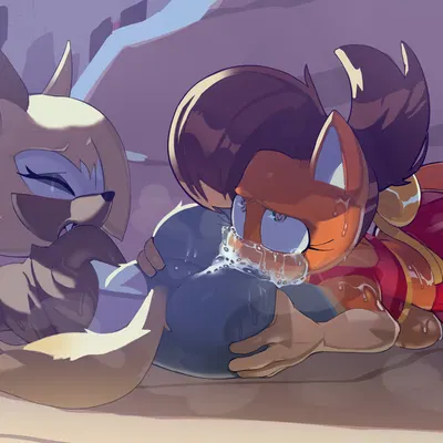 tiara boobowski, whisper the wolf (idw publishing, sega) created by spazkid