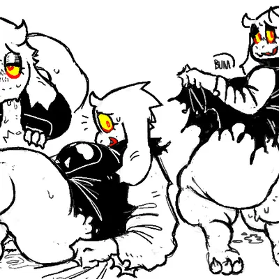 toriel, toriel (underfell) (underfell, undertale (series)) created by ghastlybum