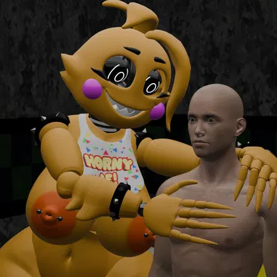 toy chica (fnaf) (five nights at freddy's, five nights at freddy's 2) created by karmanic mizery