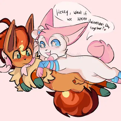 valentine (bloowolfy) (nintendo, pokemon) created by bloowolfy