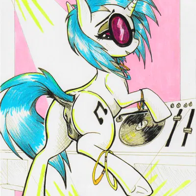 vinyl scratch (mlp) (friendship is magic, hasbro) created by fancheesy