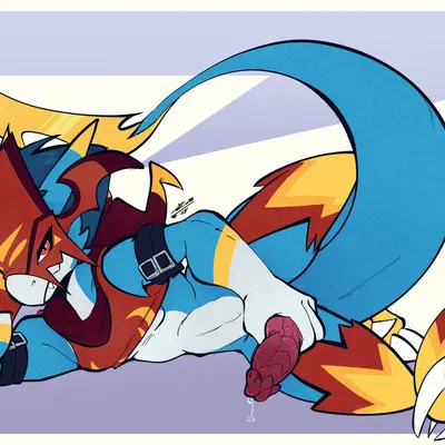 yami the veemon (bandai namco, digimon) created by yellowluster