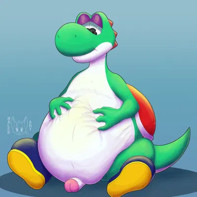 yoshi (character) (mario bros, nintendo) created by malekart