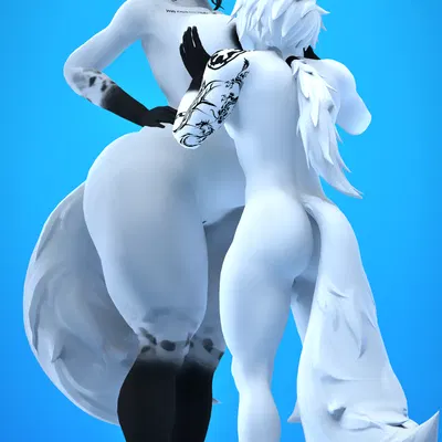 abby (domibun), leon (atoastedorange) created by domi3d