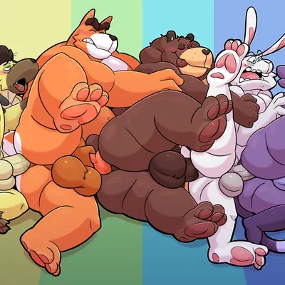 ace cottontail, cade maplebottom, dylan ramos (the human heart (game)) created by leothelionel