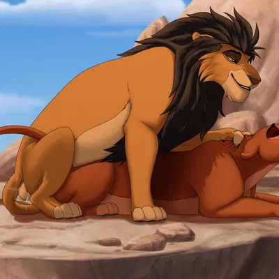 ahadi (the lion king), uru (the lion king) (disney, the lion king) created by backlash91