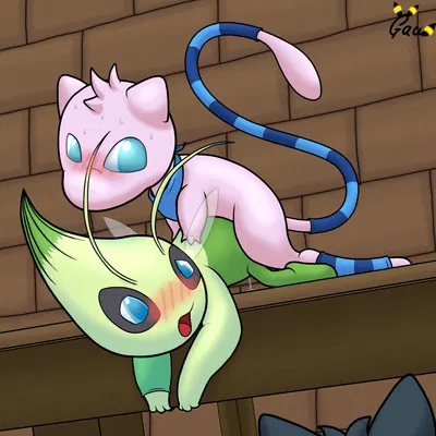 allium (celebi), kosa, pyre (litten) (everstone guild, nintendo) created by gau (artist)