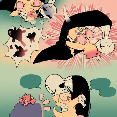 alphys, gaster (undertale, undertale (series)) created by teebsly