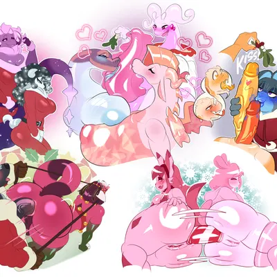 ambrosine (tentabat), iris (tentabat), kirli (christmas, nintendo) created by tentabat