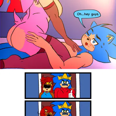 amy rose, manik acorn, sally acorn (archie comics, sega) created by bluewavecon