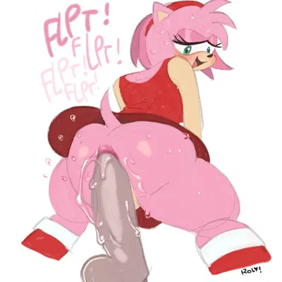 amy rose (sega, sonic the hedgehog (series)) created by roly