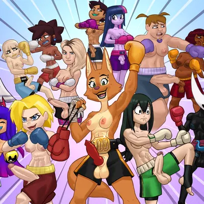 andy smith, asui tsuyu, bertha (american dragon) (american dragon: jake long, ankama) created by hexecat