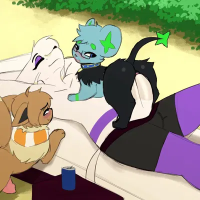 anglo (anglo), tom the eevee (redtoptom) (nintendo, pokemon) created by anglo