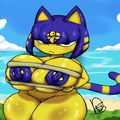 ankha (animal crossing) (animal crossing, nintendo) created by dus, duskizi