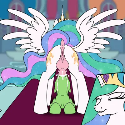 anon, anon stallion, princess celestia (mlp) (friendship is magic, hasbro) created by trash anon