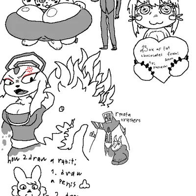 anon, goumang (nine sols), nanachi (4chan, made in abyss) created by 4chan anon