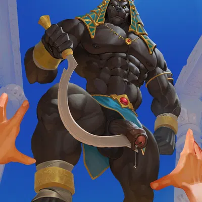 anubis (egyptian mythology, middle eastern mythology) created by deaddragonp