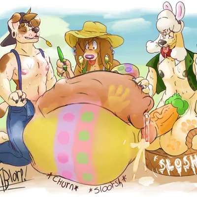 archie (beartblorp), bandit (beart) (easter) created by beart