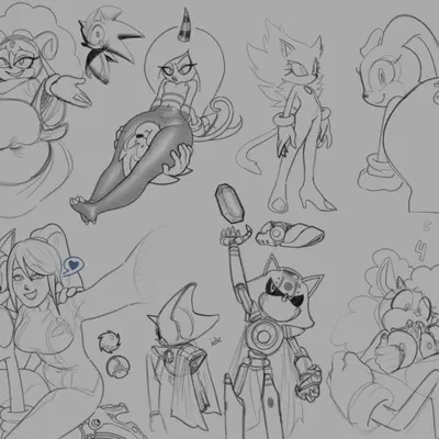 ariem (sonic), blaze the cat, cream the rabbit (idw publishing, metroid) created by palegarbo