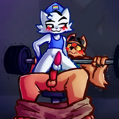 army dog (junoandmaxx), officer boykisser (junoandmaxx), silly cat (mauzymice) (boy kisser (meme)) created by idklolr34