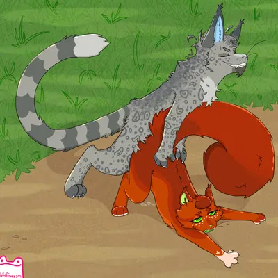 ashfur (thunderclan), squirrelstar (warriors) (warriors (book series)) created by whitefroggim