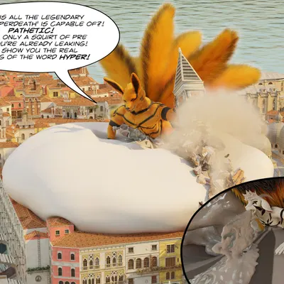 asriel dreemurr, kurama (naruto, undertale) created by ionwing