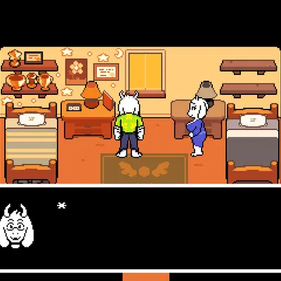 asriel dreemurr, toriel (deltarune, undertale) created by bladedbard