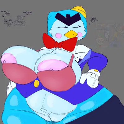 background character, mr.p (brawl stars) (brawl stars, supercell (company)) created by justelm25