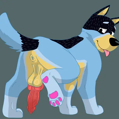 bandit heeler (bluey (series)) created by cajuzinho02