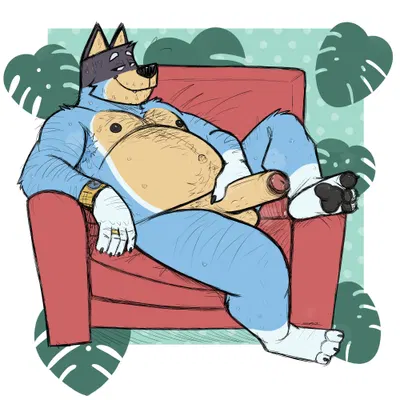 bandit heeler (bluey (series)) created by skippysbonezone