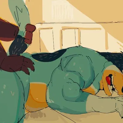 bandit heeler, fido (bluey) (bluey (series)) created by artxtcy