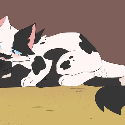 barley (warriors), ravenpaw (warriors) (warriors (book series)) created by bloowolfy