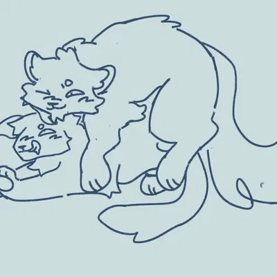 barley (warriors), ravenpaw (warriors) (warriors (book series)) created by cseejay