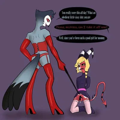 bethany ghostfucker, blitzo (helluva boss), stolas (helluva boss) (hellaverse, helluva boss) created by reachahighernoon