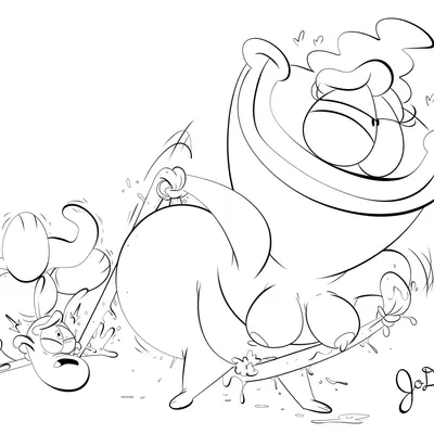 bev bighead, rocko rama (nickelodeon, rocko's modern life) created by jodero