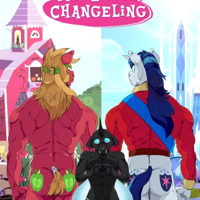 big macintosh (mlp), shining armor (mlp), thorax (mlp) (friendship is magic, hasbro) created by mr.brapion