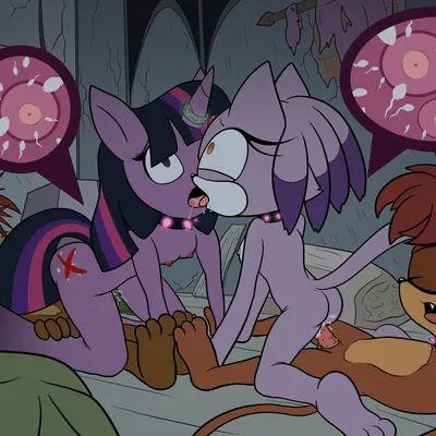 blaze the cat, elias acorn, klaue the lion (archie comics, friendship is magic) created by shadowwalk