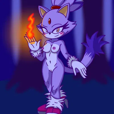blaze the cat (sega, sonic the hedgehog (series)) created by skwid