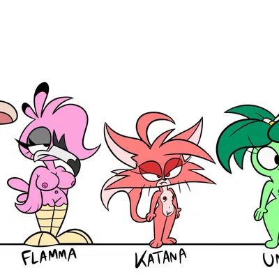 blibby (jdone), flamma, katana (jdone) (electronic arts, plants vs. zombies) created by jdone