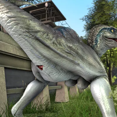 blue (jurassic world) (ark survival (series), jurassic park) created by shoukaart