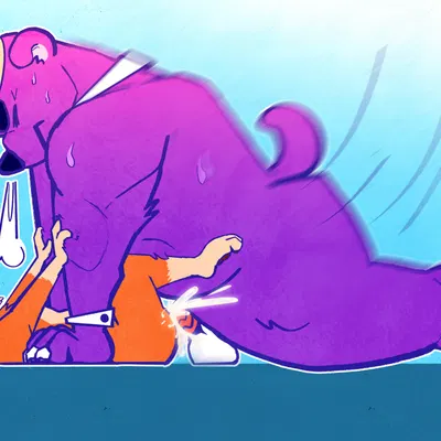 boskov the bear, hector con carne (cartoon network, evil con carne) created by kyawei