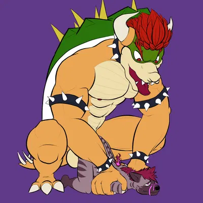 bowser, giga bowser, rarushi (mario bros, nintendo) created by haihaiena