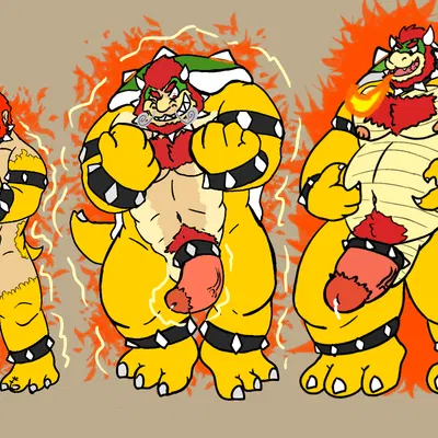 bowser (mario bros, nintendo) created by buizelwolf