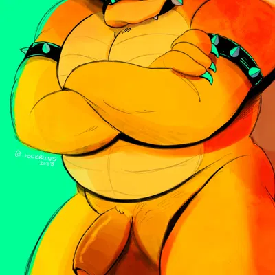 bowser (mario bros, nintendo) created by jockbuns
