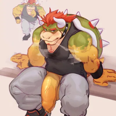 bowser (mario bros, nintendo) created by kawaakumma