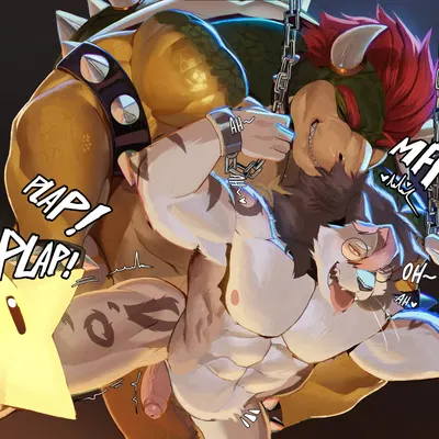 bowser (mario bros, nintendo) created by onensfw