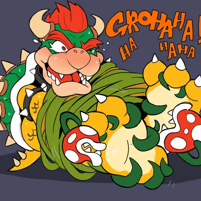 bowser (mario bros, nintendo) created by pmarshyy
