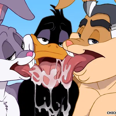 bugs bunny, daffy duck, walter bunny (looney tunes, the looney tunes show) created by chicobo