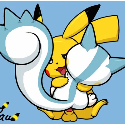 cache (pachirisu), lust (pikachu) (everstone guild, nintendo) created by gau (artist)