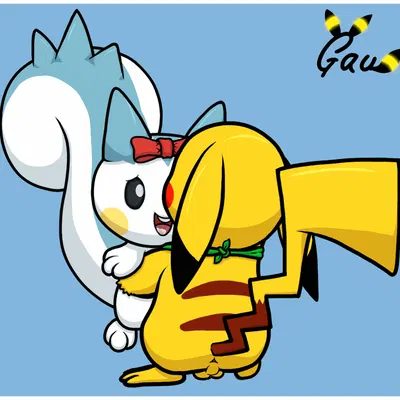 cache (pachirisu), lust (pikachu) (everstone guild, nintendo) created by gau (artist)